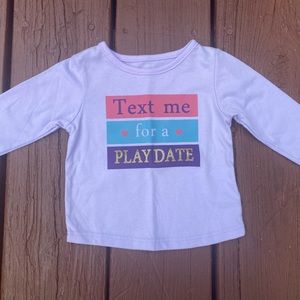 Garanimals long sleeve shirt with pants. Girls size 0-3 months.